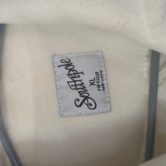 South Pole Bone White Fleece Double Breasted Peacoat Size Extra Large - Picture 2 of 9